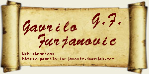 Gavrilo Furjanović vizit kartica